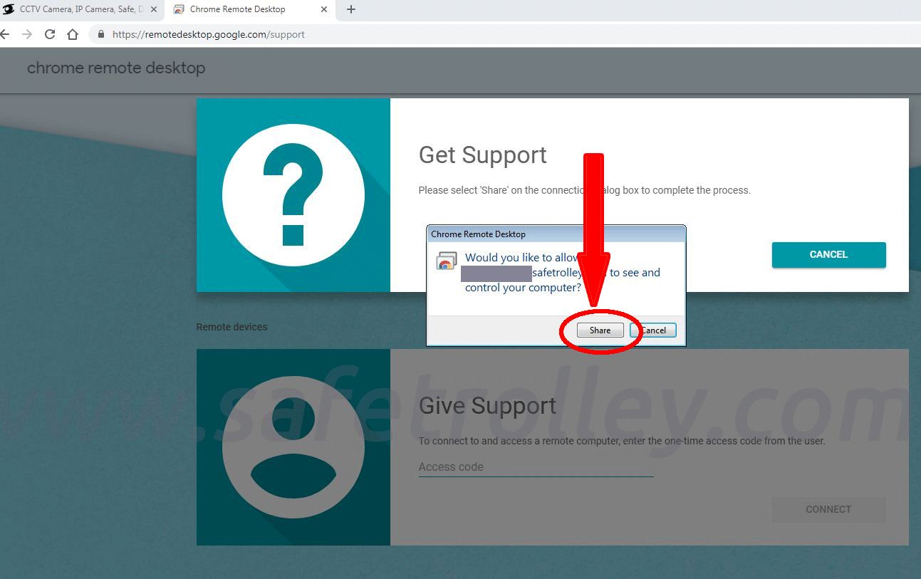 Get Support via Google Chrome Remote Desktop