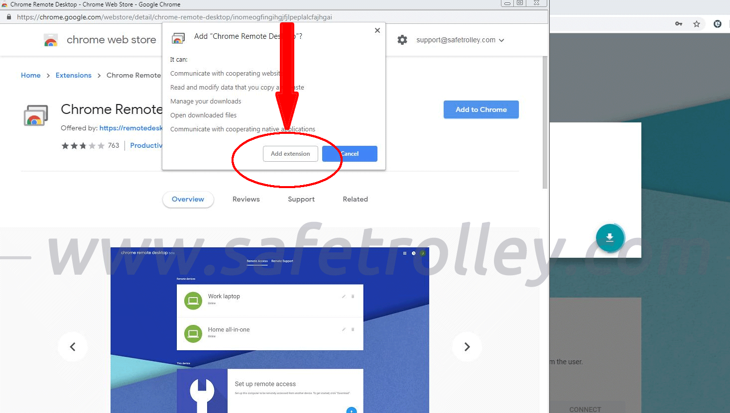 google chrome remote desktop host installer